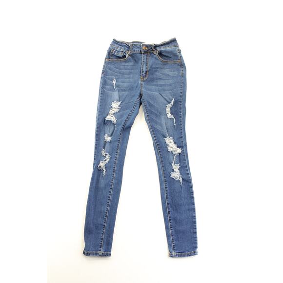 Hammer jeans Denim - Hammer jeans distressed high rise skinny jeans womens 5 normcore casual basic